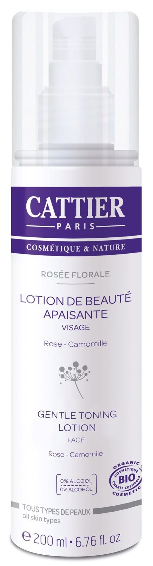 EKO fluide tonifiant rose et camomille 200 ml - CATTIER
