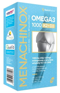 Menachinox OMEGA 3 k2 + D3 30 gélules XENICOPHARMA