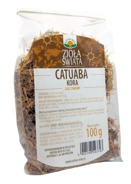Herbes séchées d'écorce de Catuaba 100g NATURE ACCUEILLANTE