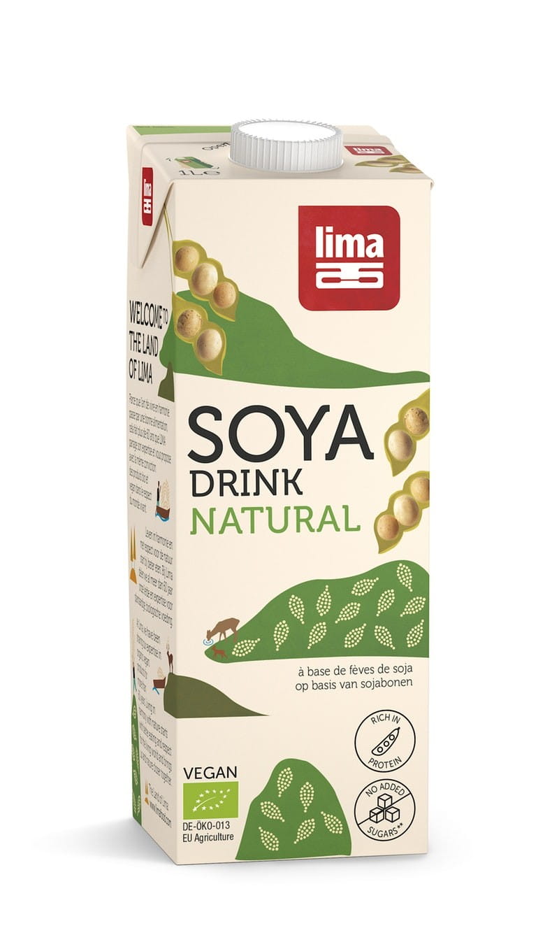 Vente boisson soja sans gluten BIO 1000 ml - LIMA