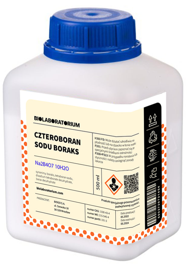 Borax borax tétraborate de sodium décahydraté 500g BIOLABORATOIRE –