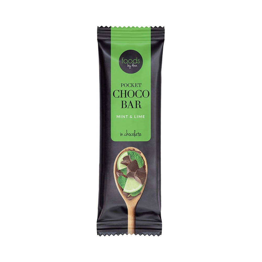 Barre choco menthe & citron vert en chocolat 35 g FOODS BY ANN