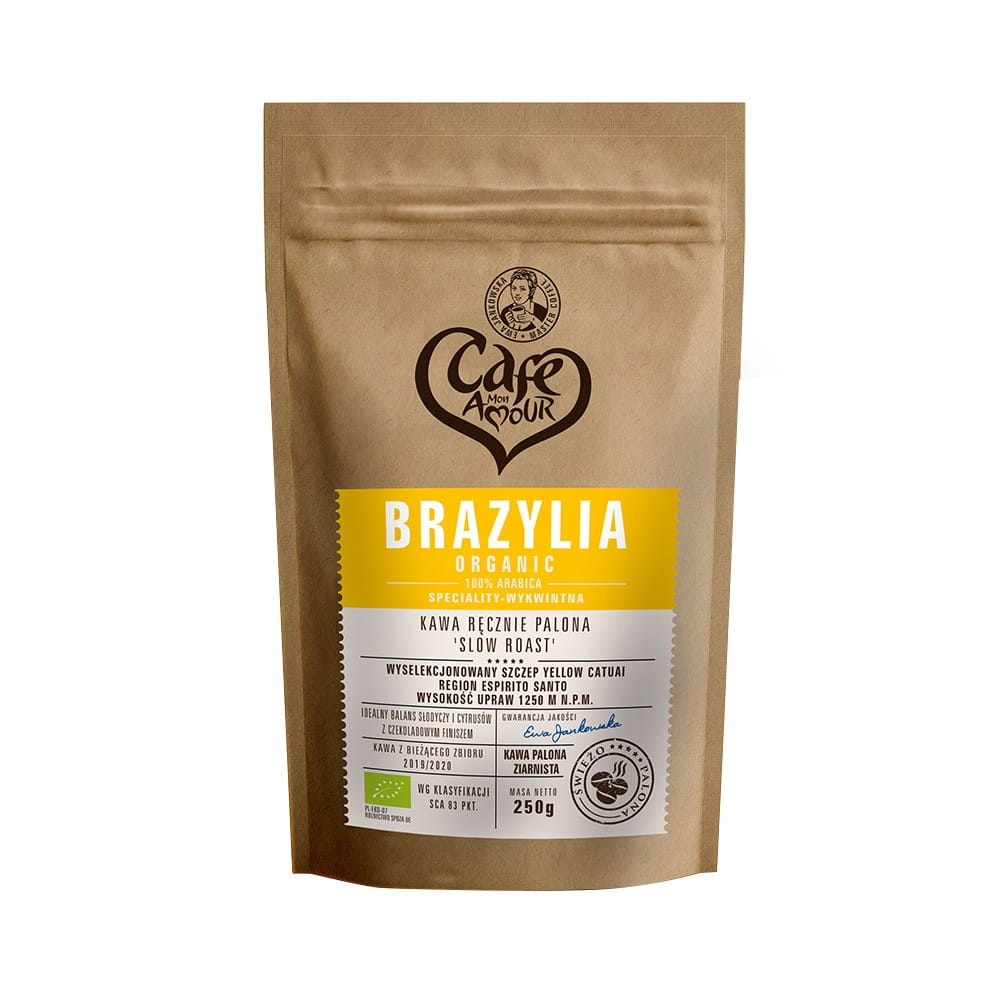 Café en grains torréfié à la main 100% arbica du Brésil 250 g - CAFE AMOUR