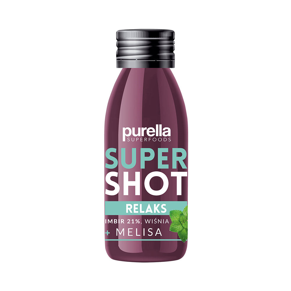 Supershot relax gingembre cerise + mélisse 100 ml - PURELLA SUPERFOODS