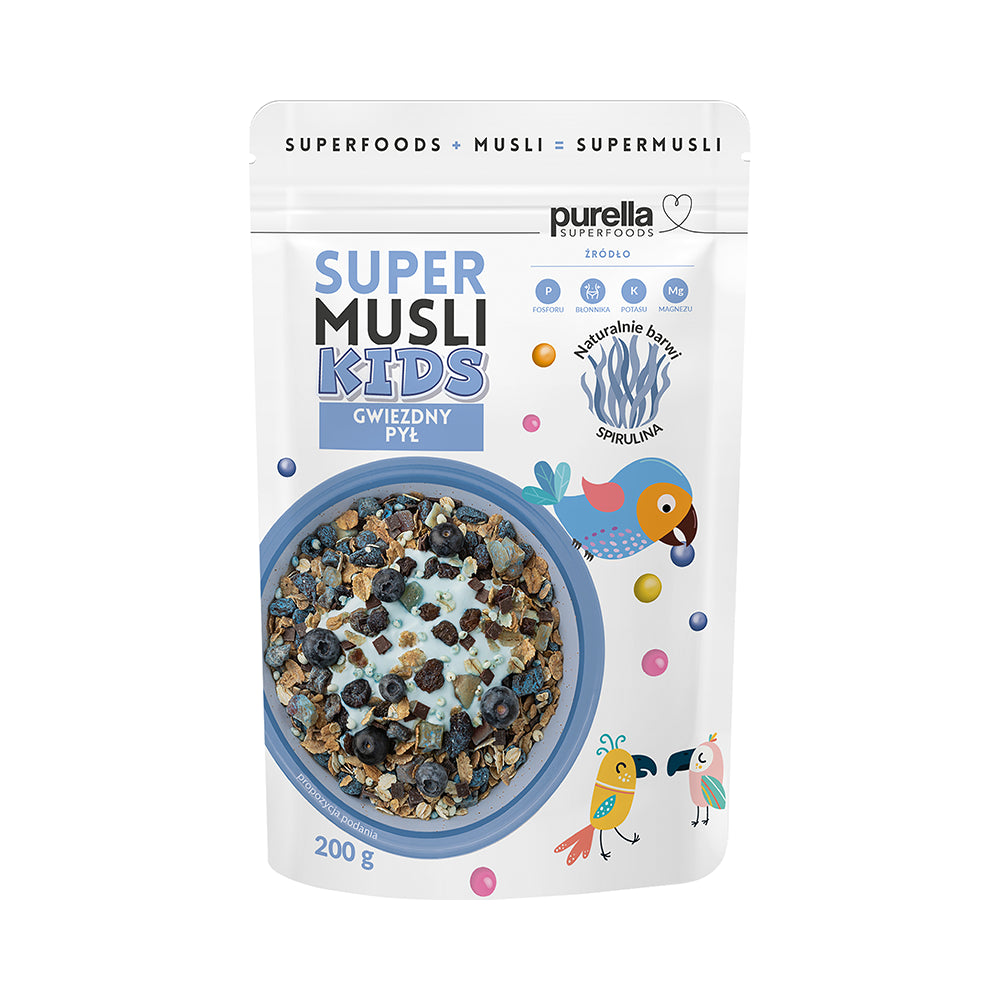 Poussière d'étoiles pour enfants Supermusli 200 g - PURELLA SUPERFOODS