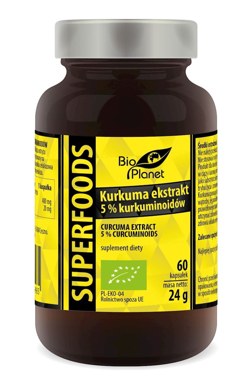 EXTRAIT DE CURCUMA BIO 60 CAPSULES (420 mg) - BIO PLANET