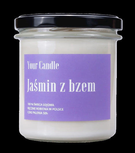 Bougie au jasmin de soja et lilas 300 ml - VOTRE BOUGIE