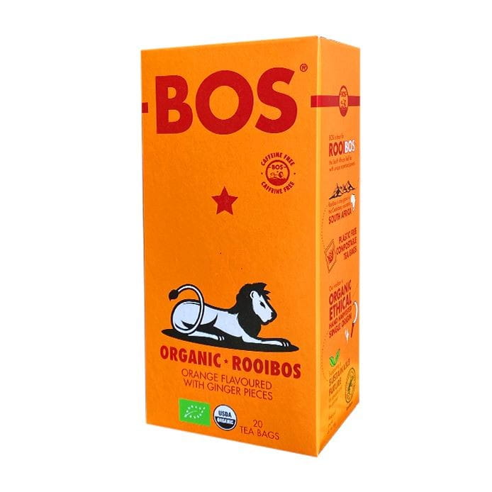 THÉ ROOIBOS SAVEUR ORANGE AU GINGEMBRE BIO (20 x 2,5 g) 50 g - BOS