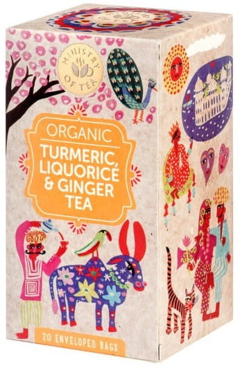 THÉ BIO À LA CERISE, LUCTRESSE ET GINGEMBRE (20 x 1,75 g) 35 g - MINISTÈRE DU THÉ