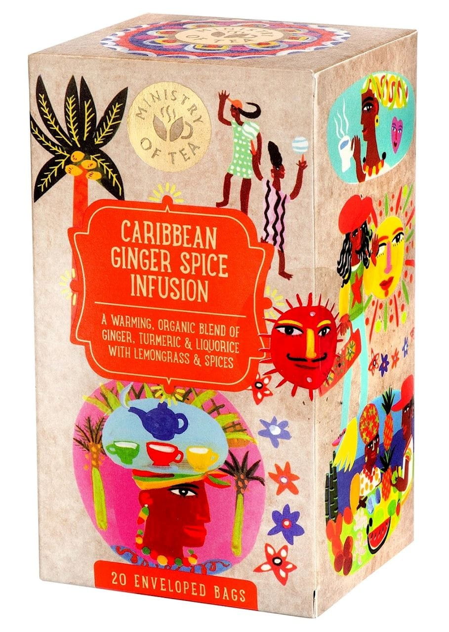THÉ AU GINGEMBRE (INFUSION D'ÉPICES AU GINGEMBRE DES CARAÏBES) BIO (20 x 1,8 g) 36 g - MINISTÈRE DU THÉ