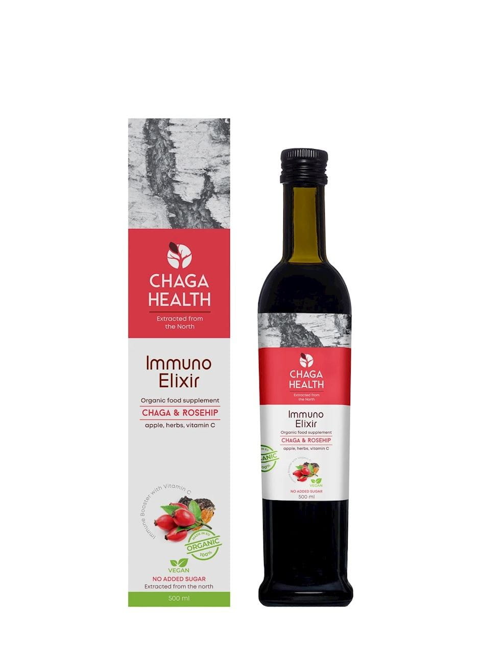 CHAGA ÉLIXIR IMMUNITÉ À LA ROSE SAUVAGE 250 ml - CHAGA