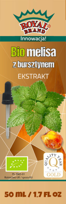 EXTRAIT DE MELISE AVEC GOUTTES D'AMBRE BIO 50 ml - ROYAL BRAND