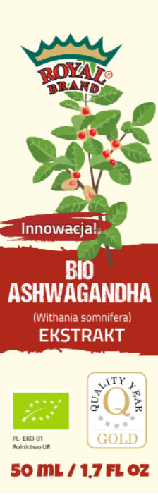 BIO GOUTTES D'EXTRAIT D'ASHWAGANDHA 50 ml - ROYAL BRAND