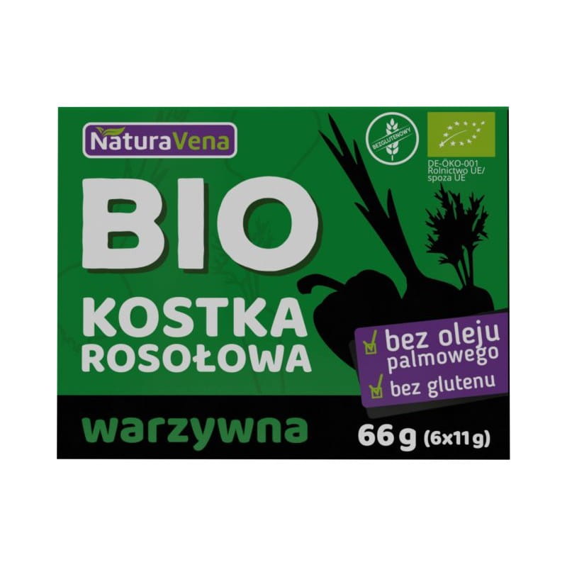 Cube de bouillon de légumes 66 g Bio - NaturAvena