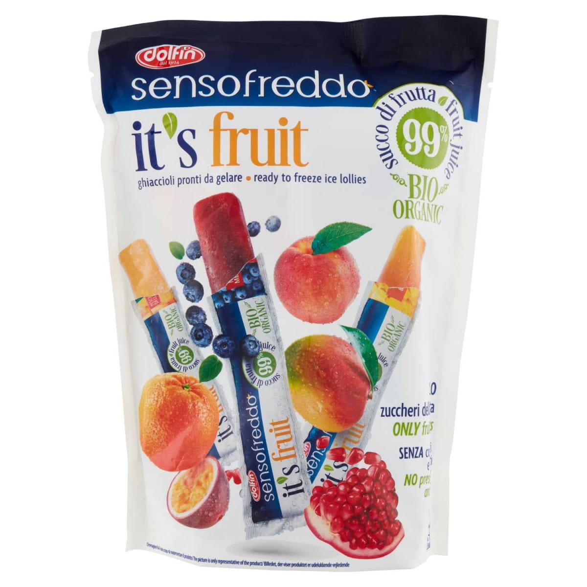 GLACE AUX FRUITS BIO (10 x 40 ml) 400 ml - SENSOFREDDO