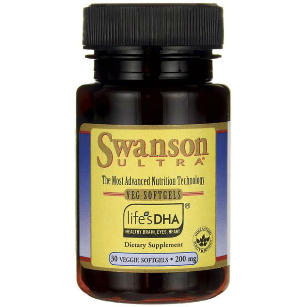Acide docosahexaénoïque d'huile d'algue de la vie DHA 200 mg 30 gélules de SWANSON