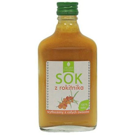 100% jus d'argousier, pressé à partir de fruits entiers 200ml CHAMPIGNON VERT