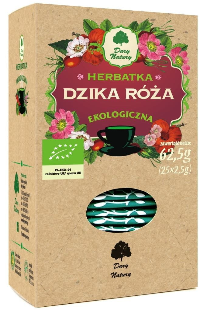 Thé à la rose sauvage BIO (25 x 25 g) - CADEAUX DE LA NATURE