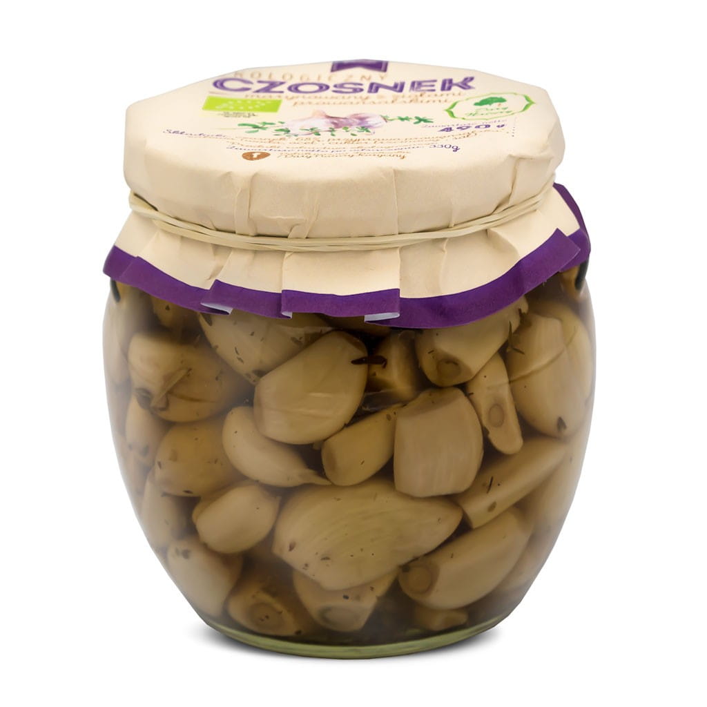 Ail mariné aux herbes de Provence BIO 490 g - CADEAUX DE LA NATURE