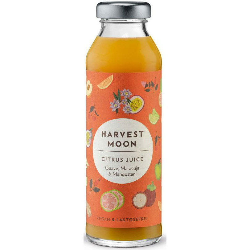 Jus d'agrumes à la goyave fruit de la passion au mangoustan BIO 300 ml - HARVEST MOON