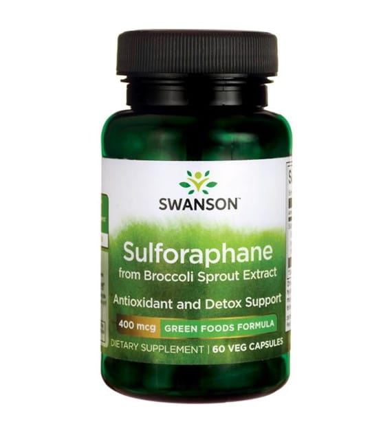Sulforaphane sulforaphane pousses de brocoli 400 mcg 60 gélules de SWANSON