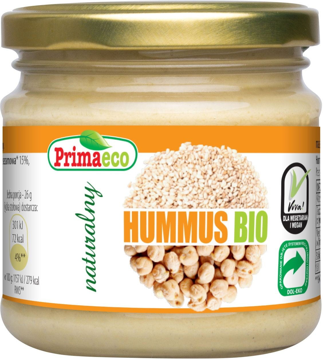 Houmous Naturel BIO 160 g - PRIMAECO