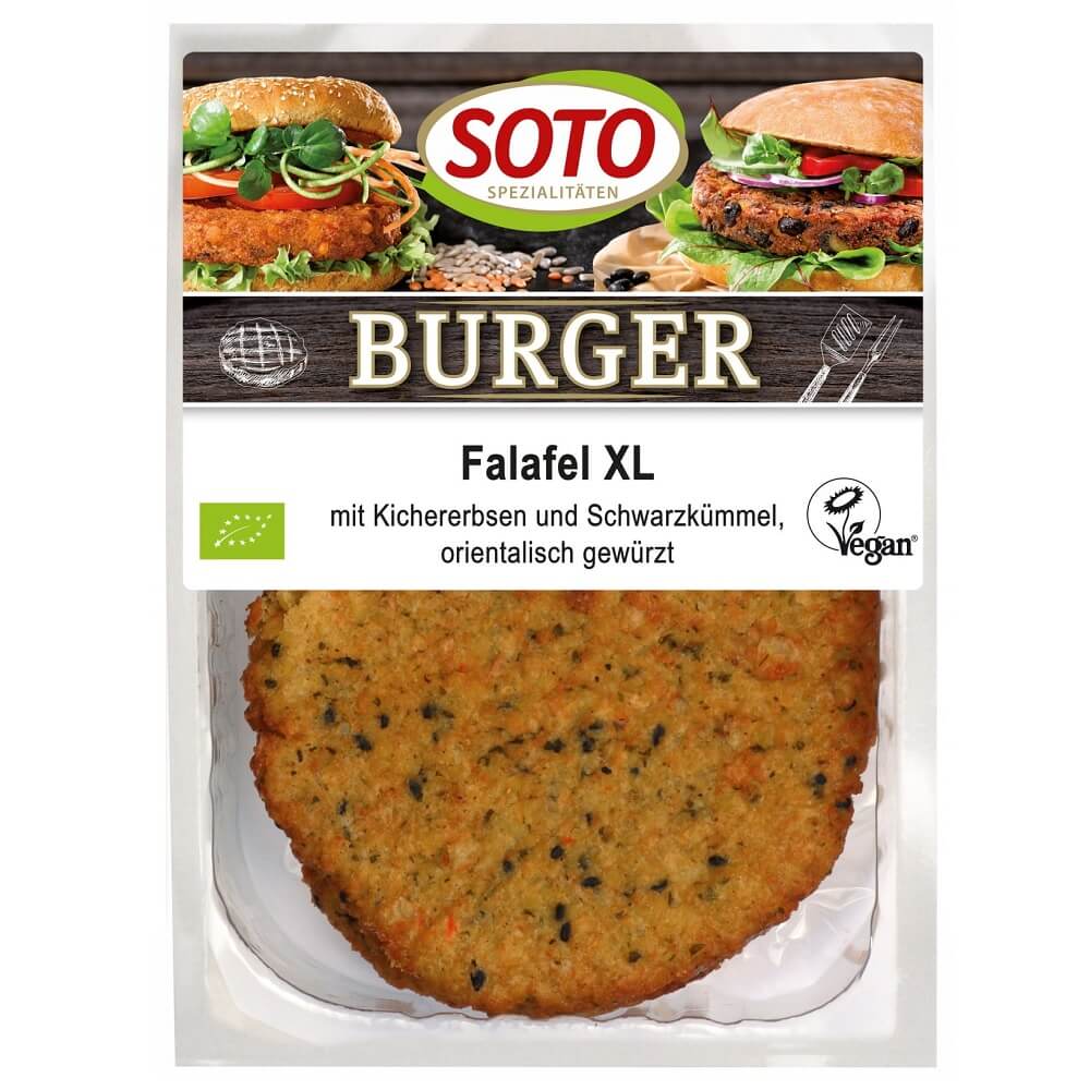 Burgers falafel vegan XL BIO 220 g SOTO