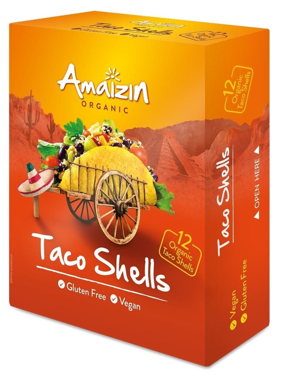 Coquilles à tacos sans gluten BIO 150 g (12 pcs) - AMAIZIN