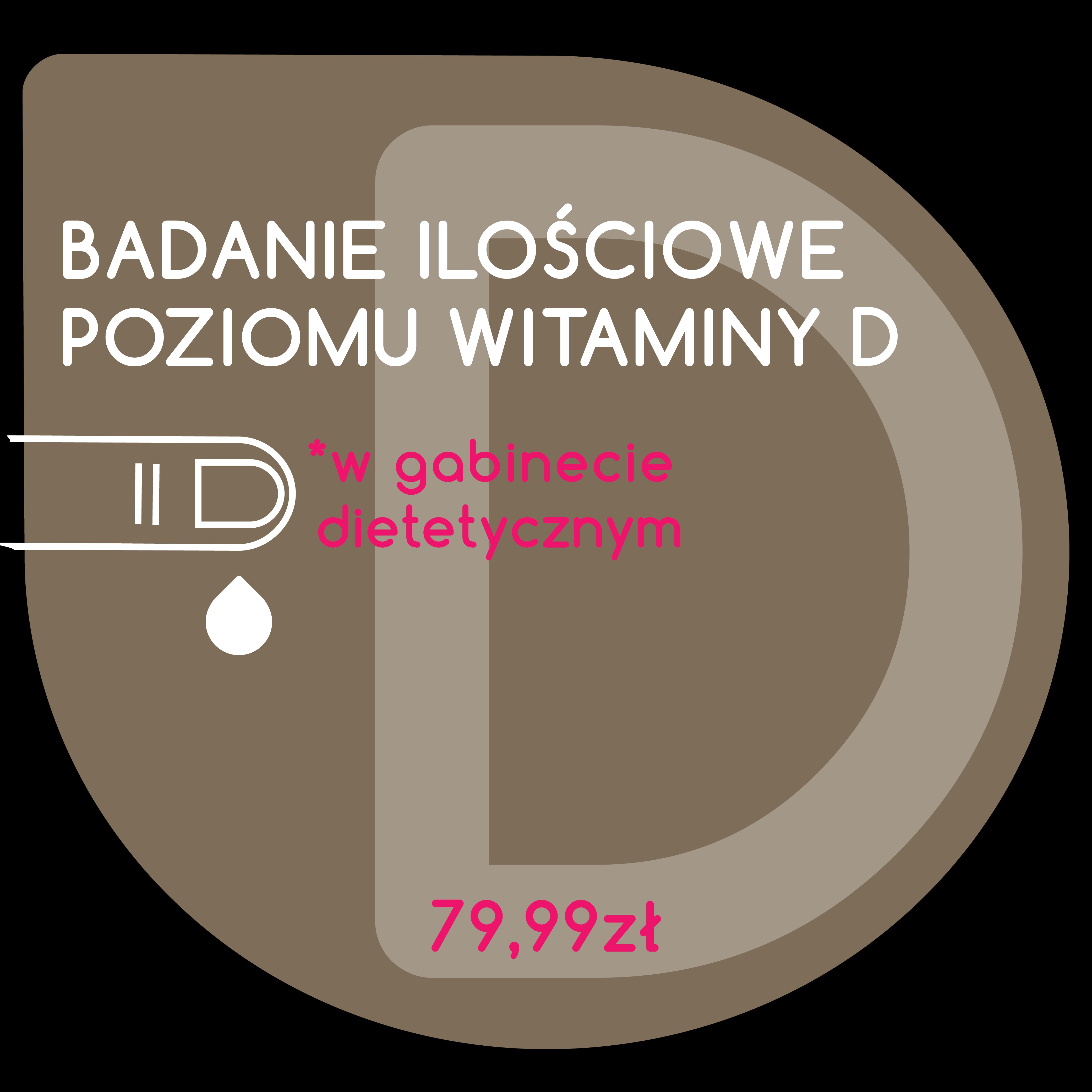 Examen quantitatif des niveaux de vitamine D dans un cabinet diététique