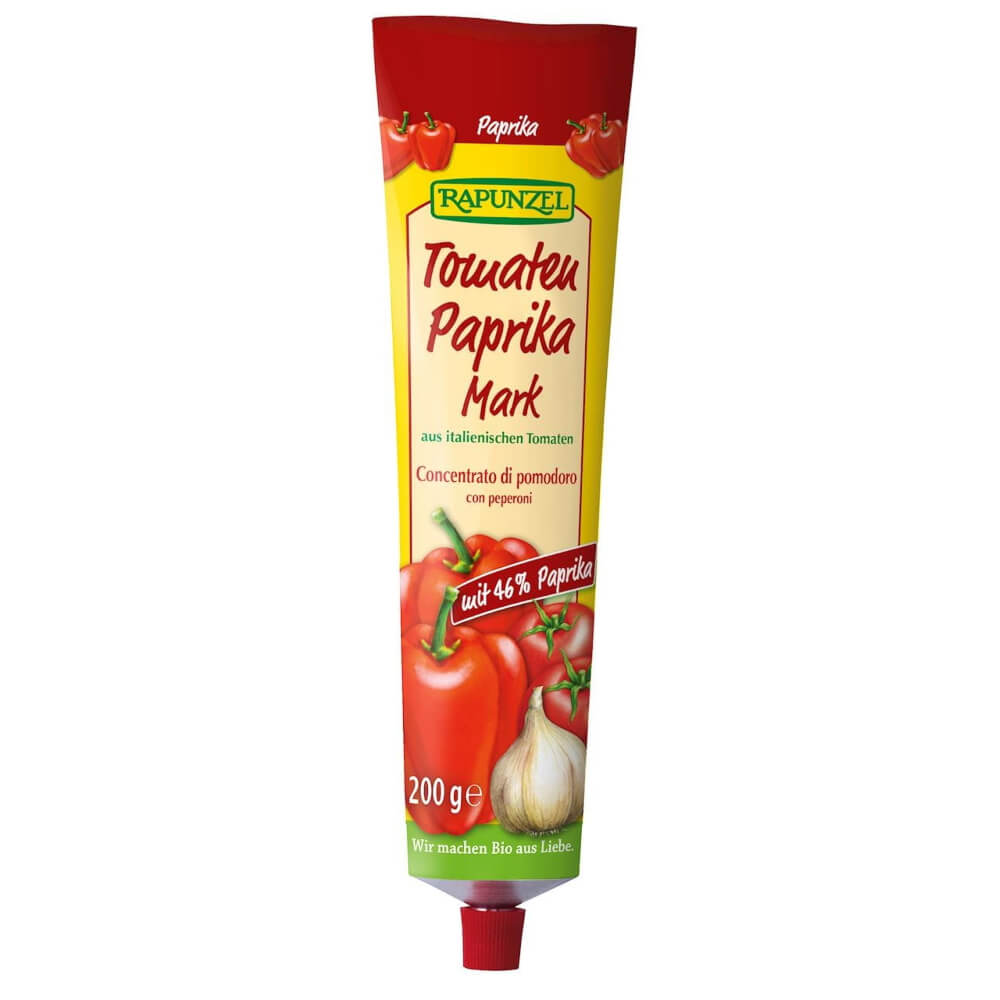 Pâte de tomates et poivrons (tube) BIO 200 g - RAIPONCE