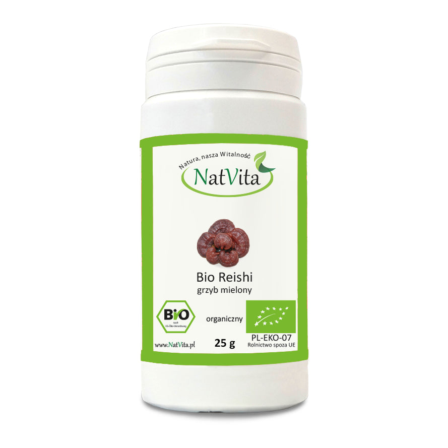 Champignons Reishi moulus BIO 100% 25g NATVITA
