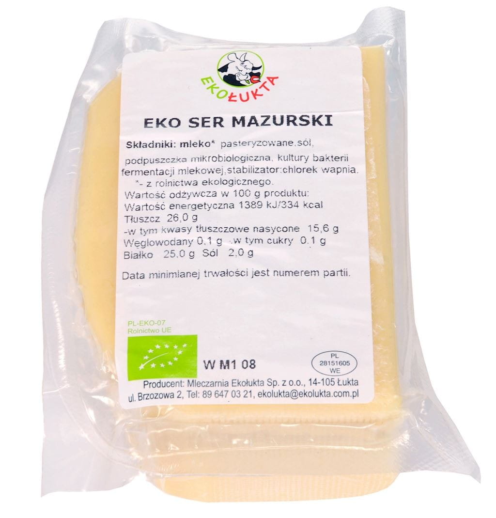 Fromage présure jaune de Mazurie BIO (300 g) - ECO ŁUKTA