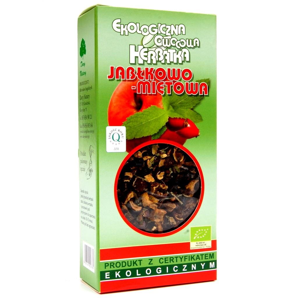 Thé BIO à la pomme et à la menthe 100 g - CADEAUX DE LA NATURE