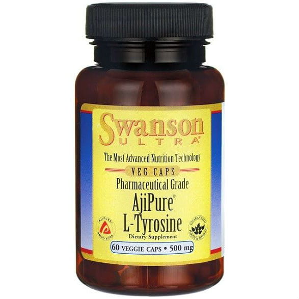 L-tyrosine ajipure L-tyrosine 500mg 60 gélules de SWANSON
