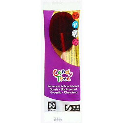 Sucettes aux groseilles BIO sans gluten 13 g - CANDY TREE