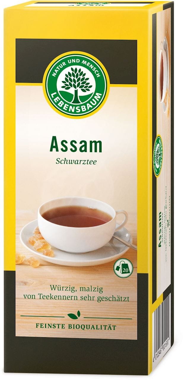Thé noir d'Assam en infusettes BIO (20 x 2 g) - LEBENSBAUM