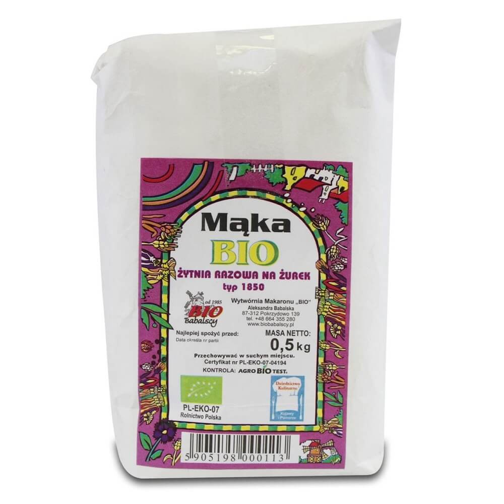 Farine de seigle pour soupe de seigle aigre BIO 500 g - BABALSCY