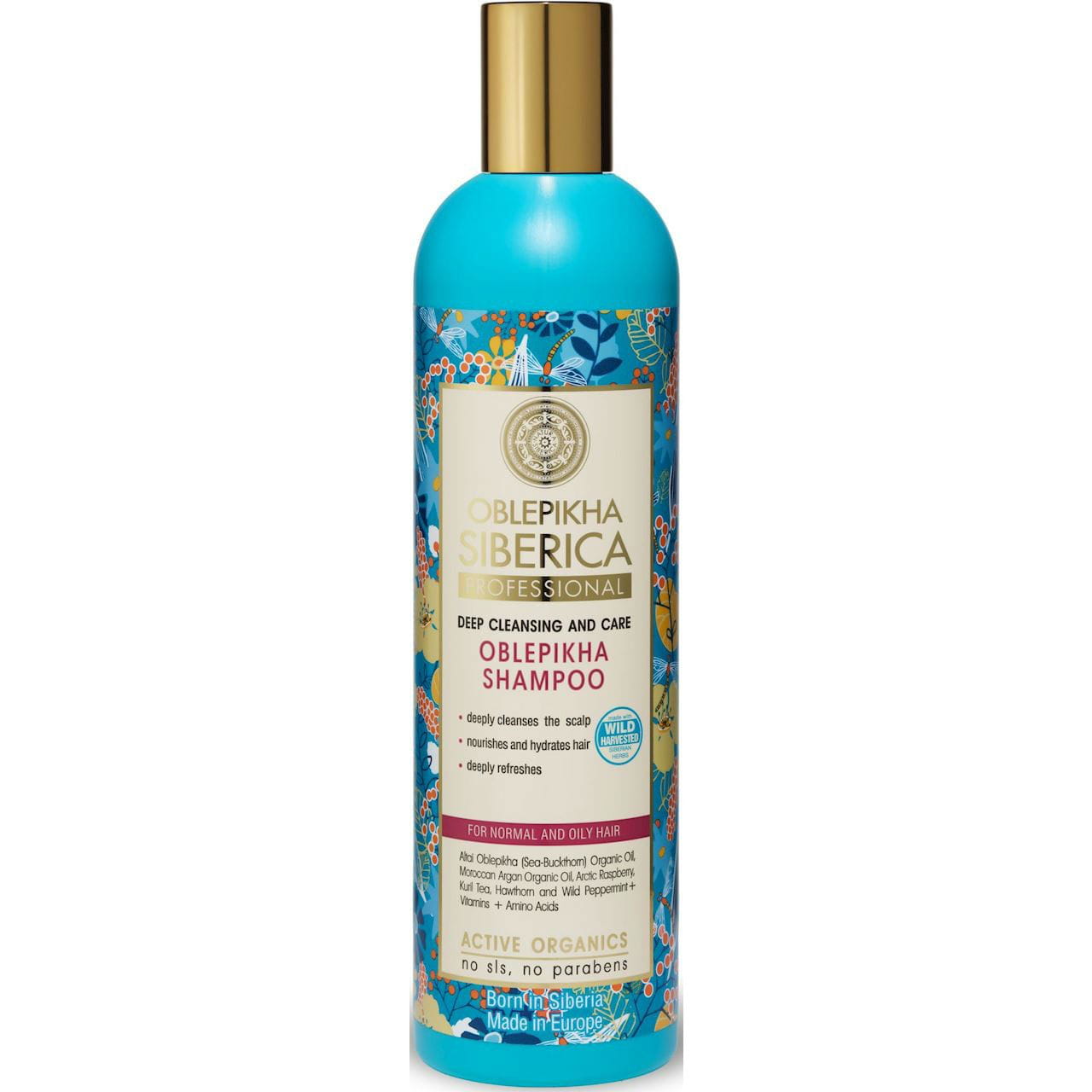 Shampooing pour cheveux normaux et gras, nettoyant et protecteur 400 ml - OBLEPIKHA SIBERICA