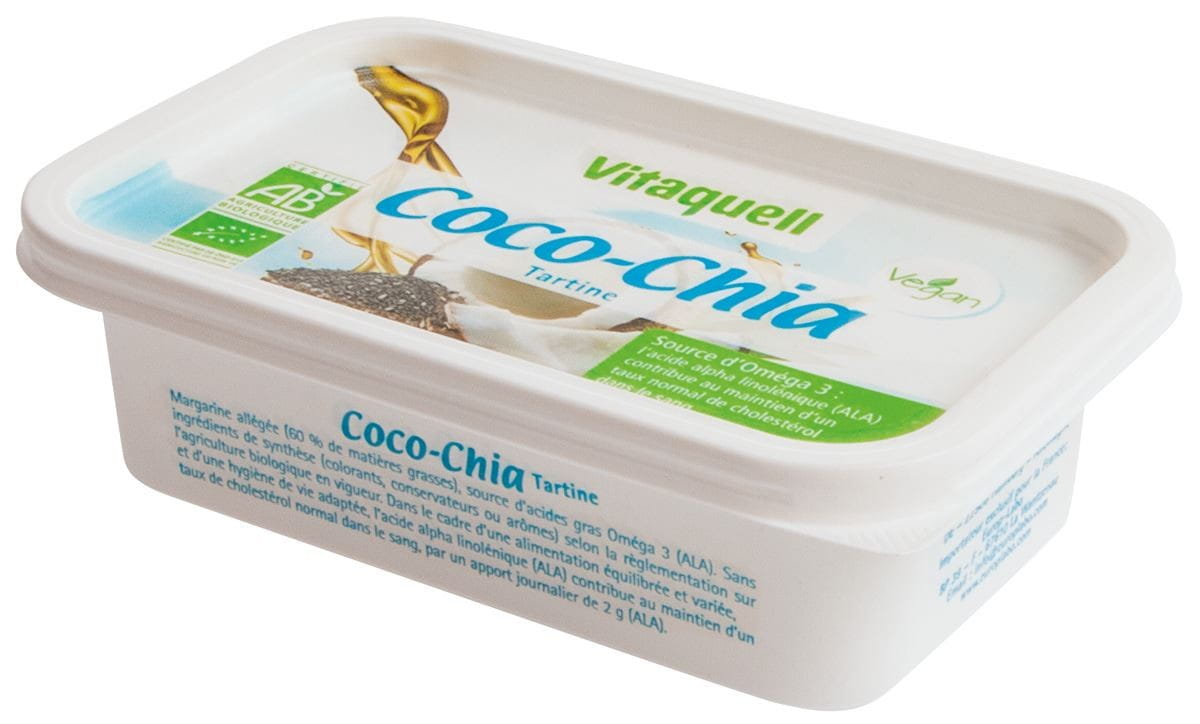 Margarine coco au chia BIO 250 g - VITAQUELL