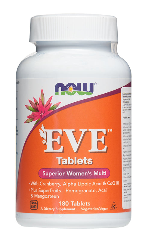 Vitamines et minéraux eve superior women's multi 180 comprimés NOW FOODS