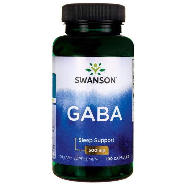 Acide Gamma Aminobutyrique Gaba 500mg 100 gélules de SWANSON