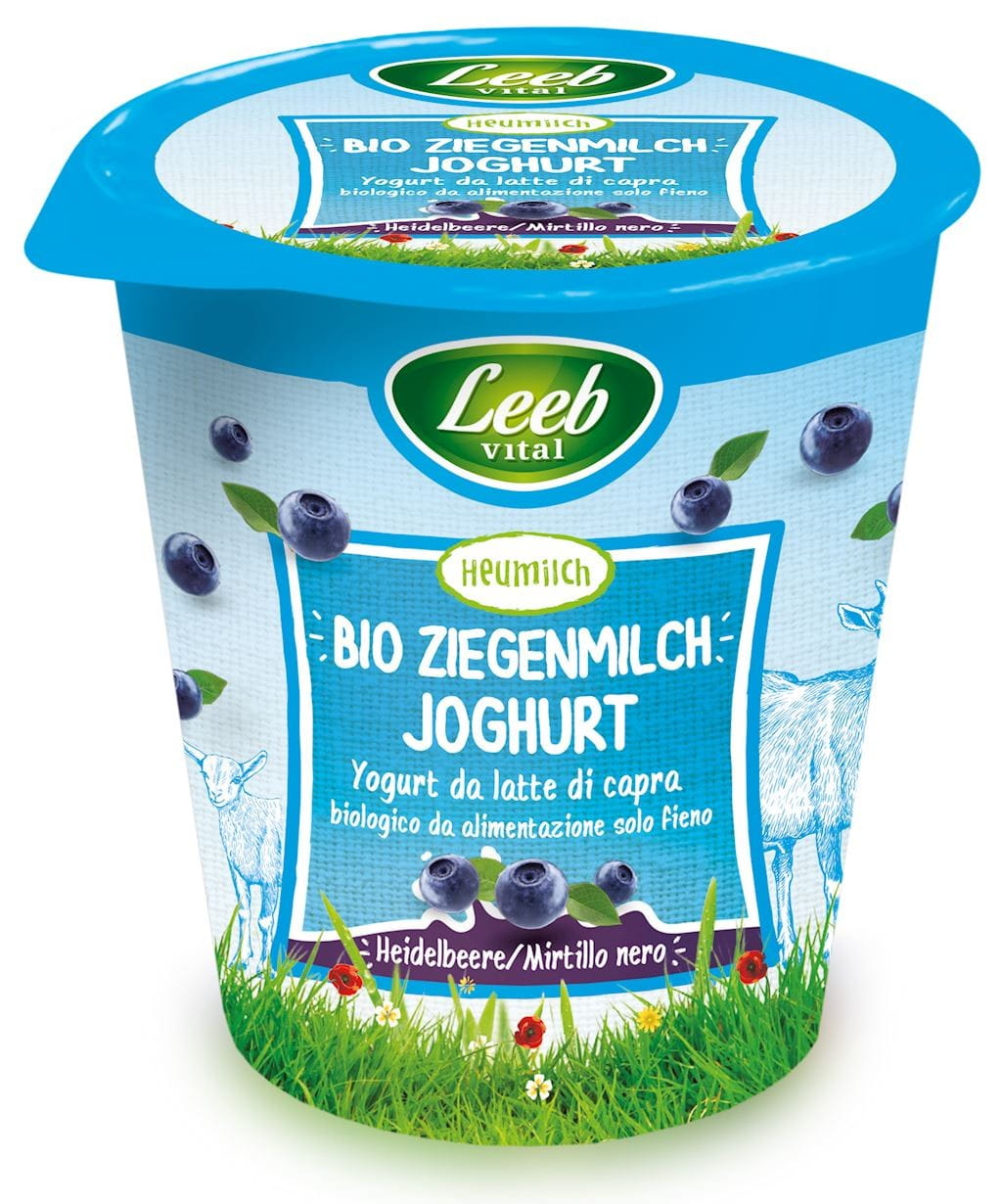 Yaourt chèvre myrtille BIO 125 g - LEEB VITAL