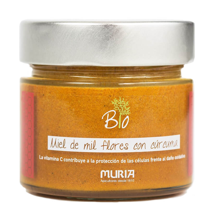 Miel multifleurs à l'acérola et au curcuma BIO 250 g - MURIA