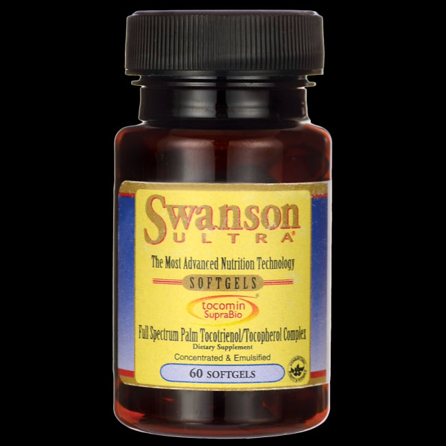 Tocomin supraBIO vitamine E complexe tocotriénol tocophérol palme à spectre complet 60 gélules SWANSON