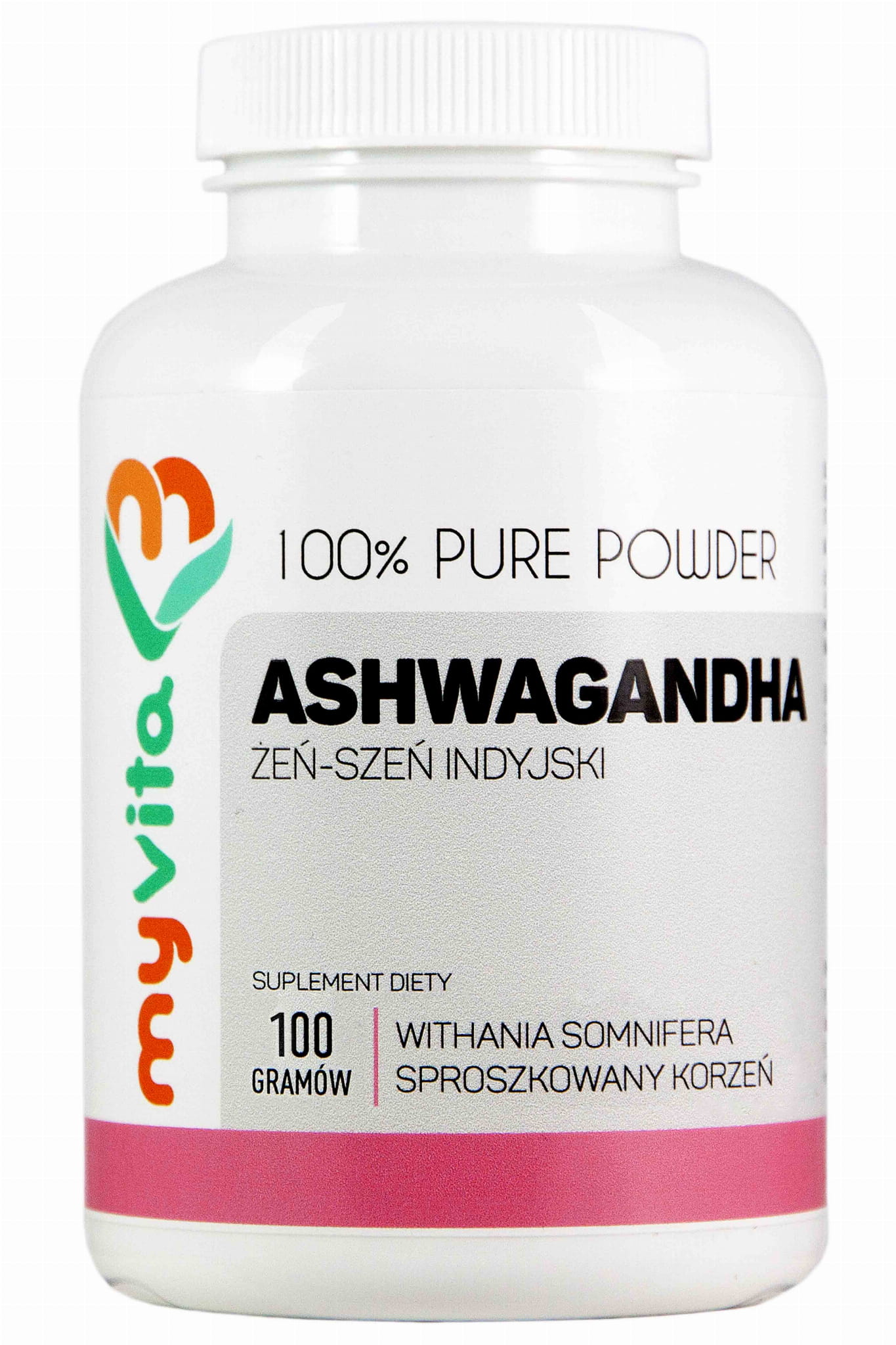 Ashwagandha Ginseng - Ginseng Indien 3000mg 100g MYVITA