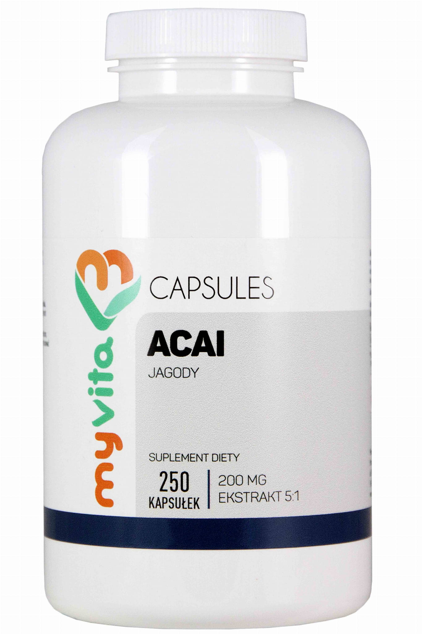 Extrait de baie d'açai 1000mg MYVITA 250 gélules