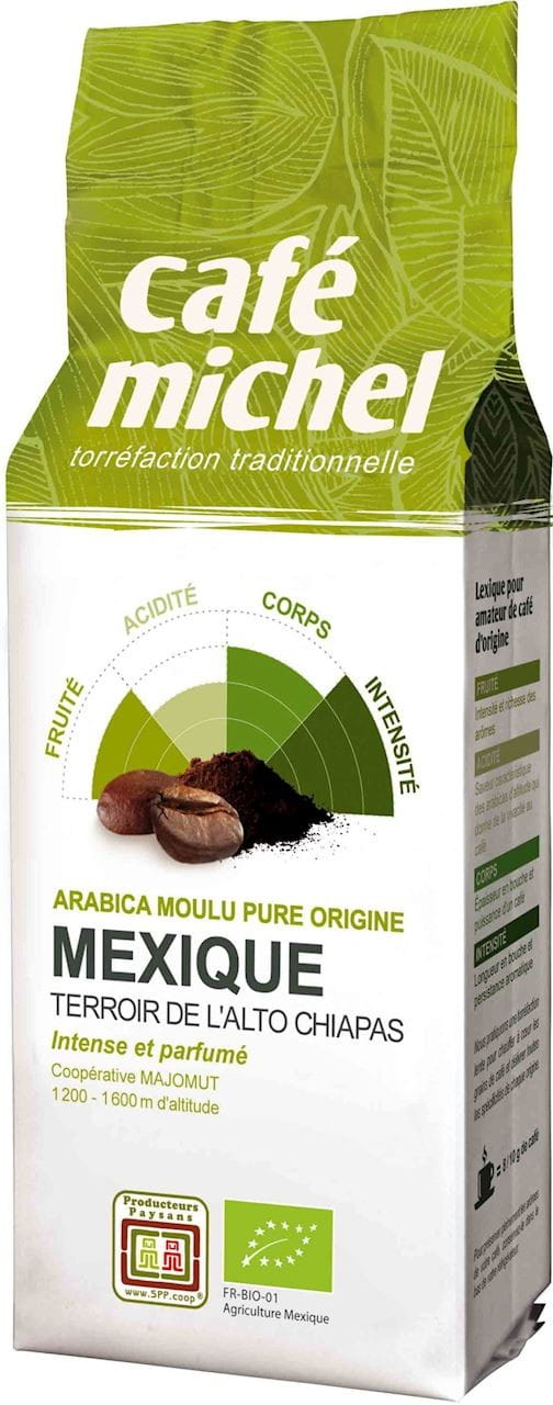 Café moulu arabica mexique commerce équitable BIO 250 g - CAFE MICHEL