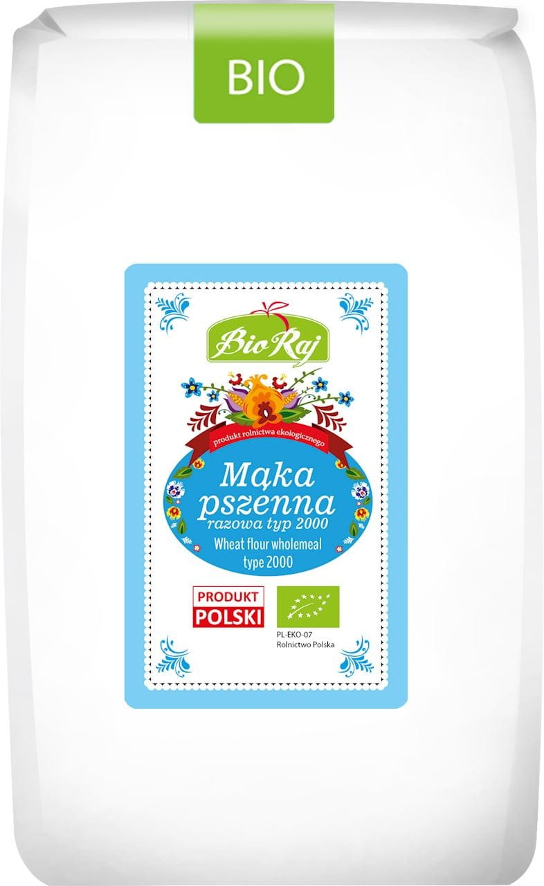 Farine de blé complet type 2000 BIO 1 kg - BIO RAJ