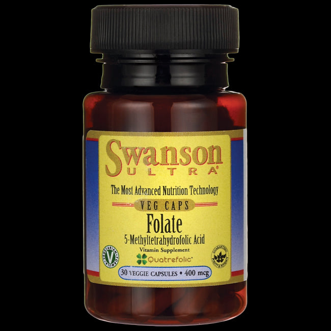 Folate folate quadrifolique 400mcg 30 gélules SWANSON