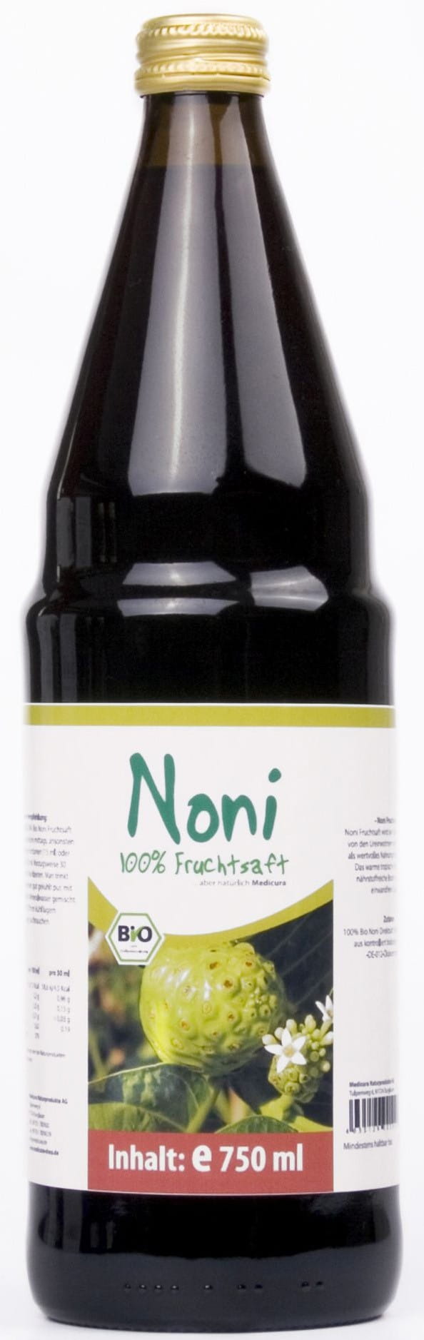 Jus de fruit de noni BIO 750 ml - MEDICURA